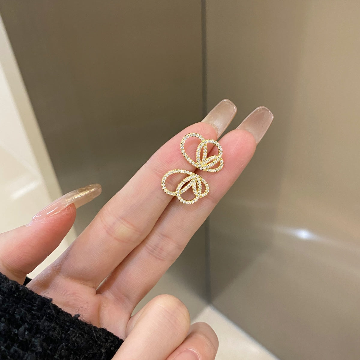 [Lora-Jewelry] Boucles d'oreilles exquises en forme de papillon
