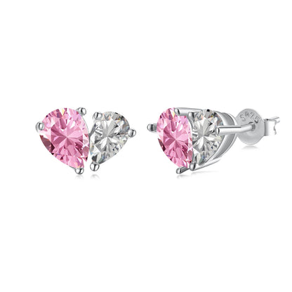 [Lora-Jewelry] Boucles d'oreilles éblouissantes et élégantes en forme de cœur