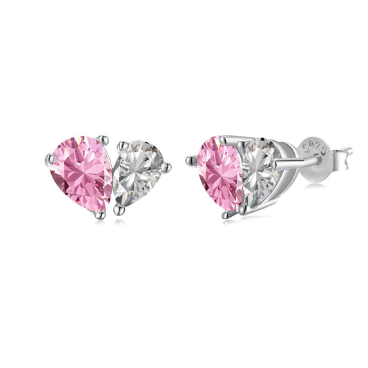 [Lora-Jewelry] Boucles d'oreilles éblouissantes et élégantes en forme de cœur