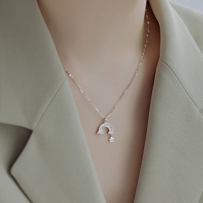 [Lora-Jewelry] Collier étoile arc-en-ciel unique