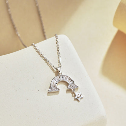 [Lora-Jewelry] Collier étoile arc-en-ciel unique