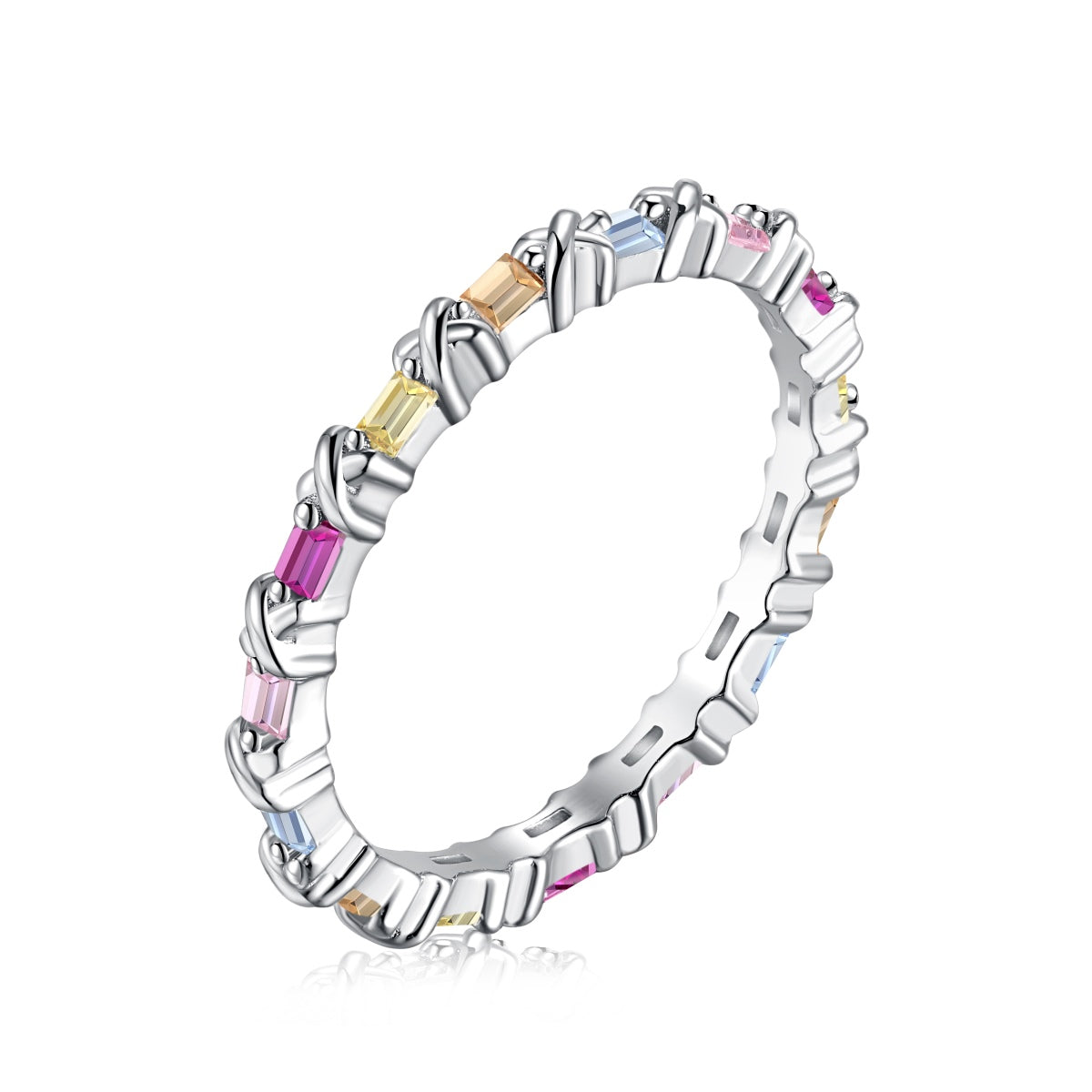 [Lora-Jewelry] Charmante bague ronde colorée pour tous les jours