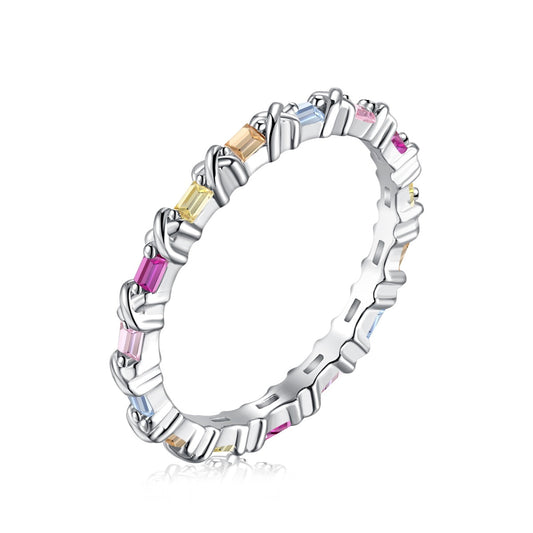 [Lora-Jewelry] Charmante bague ronde colorée pour tous les jours