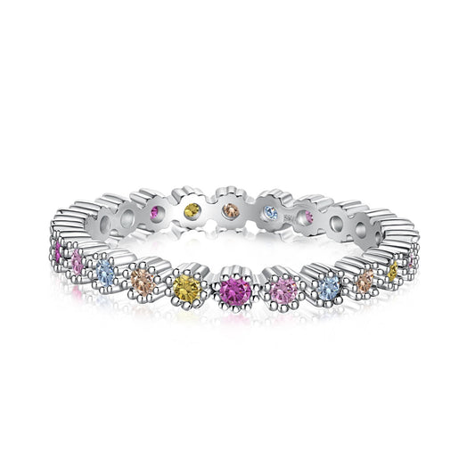 [Lora-Jewelry] Bague de fête exquise et colorée à coupe ronde