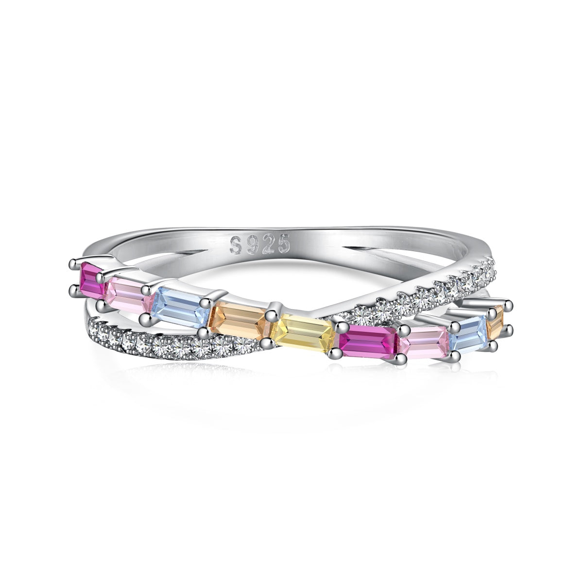 [Lora-Jewelry] Bague de fête énergique et élégante à taille radiante