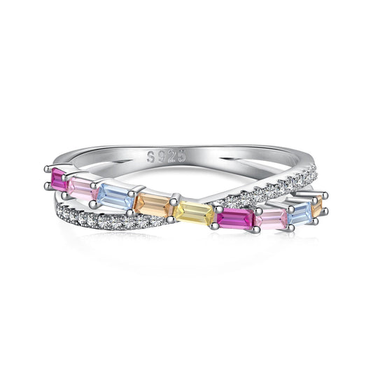 [Lora-Jewelry] Bague de fête énergique et élégante à taille radiante