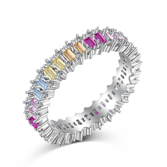 [Lora-Jewelry] Bague cocktail ornée d'une émeraude éclatante