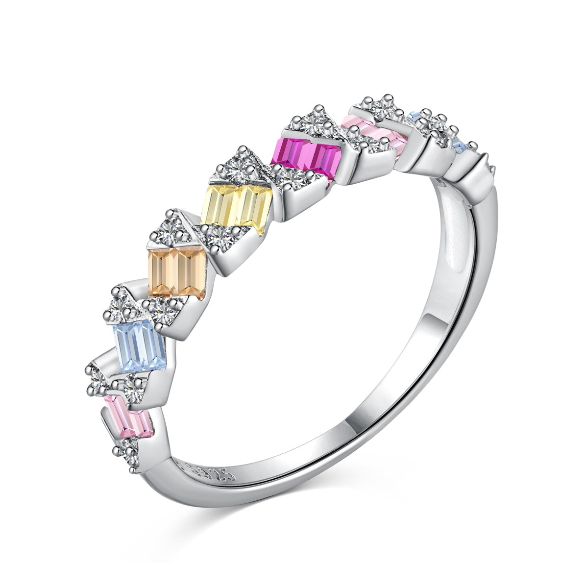 [Lora-Jewelry] Bague quotidienne délicate et vibrante taille émeraude