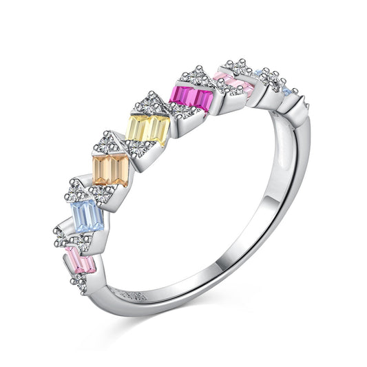 [Lora-Jewelry] Bague quotidienne délicate et vibrante taille émeraude