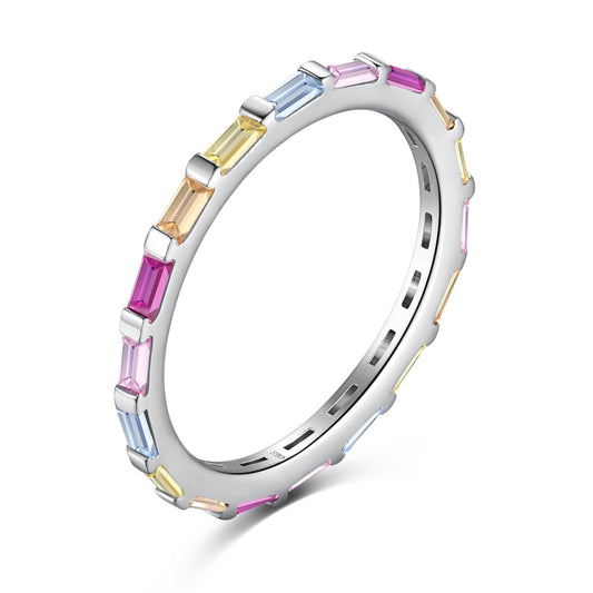 [Lora-Jewelry] Superbe bague quotidienne en émeraude multicolore