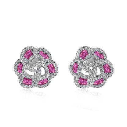 [Lora-Jewelry] Boucles d'oreilles exquises en forme de fleur pour un usage quotidien