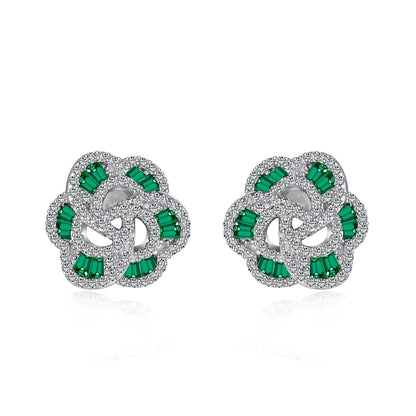 [Lora-Jewelry] Boucles d'oreilles exquises en forme de fleur pour un usage quotidien