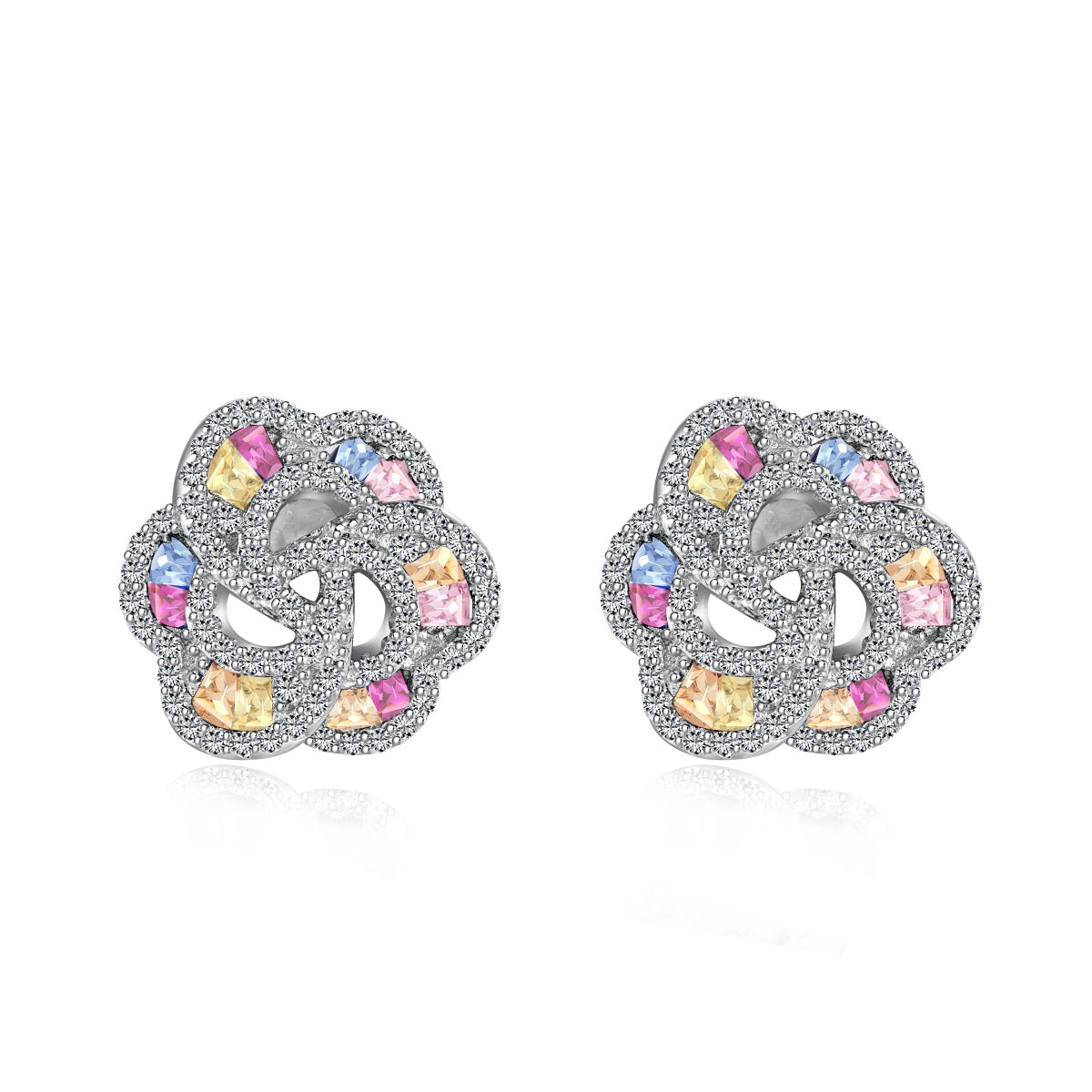[Lora-Jewelry] Boucles d'oreilles exquises en forme de fleur pour un usage quotidien