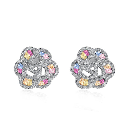 [Lora-Jewelry] Boucles d'oreilles exquises en forme de fleur pour un usage quotidien