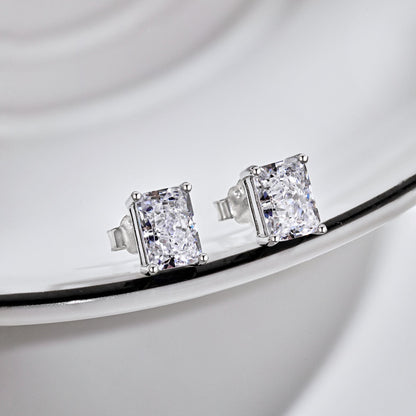[Lora-Jewelry]輝くラグジュアリーなプリンセスカットデイリーイヤリング