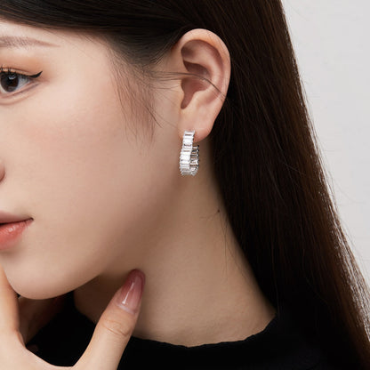 [Lora-Jewelry] Boucles d'oreilles découpées en forme de cœur rayonnant