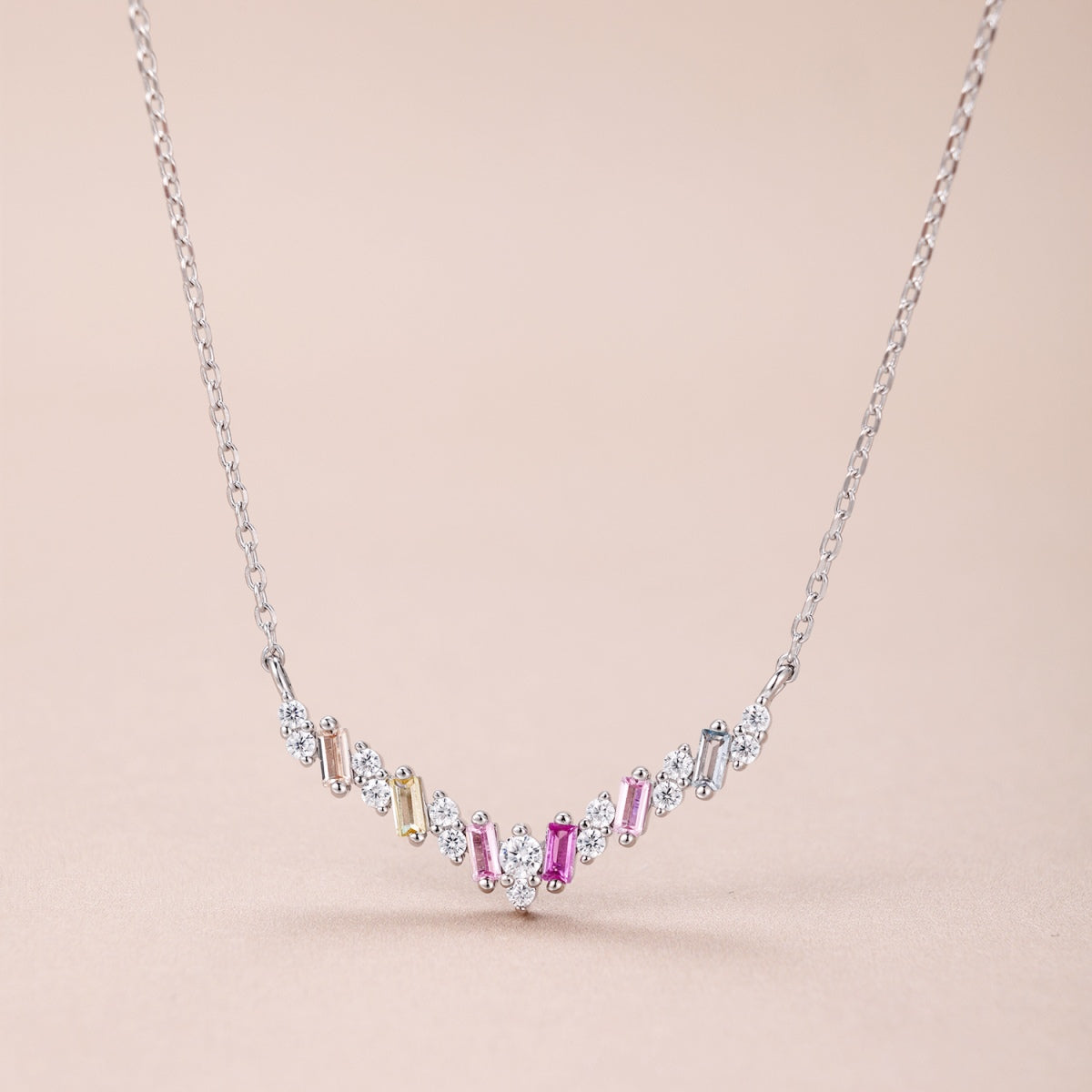 [Lora-Jewelry] Collier arc-en-ciel éblouissant