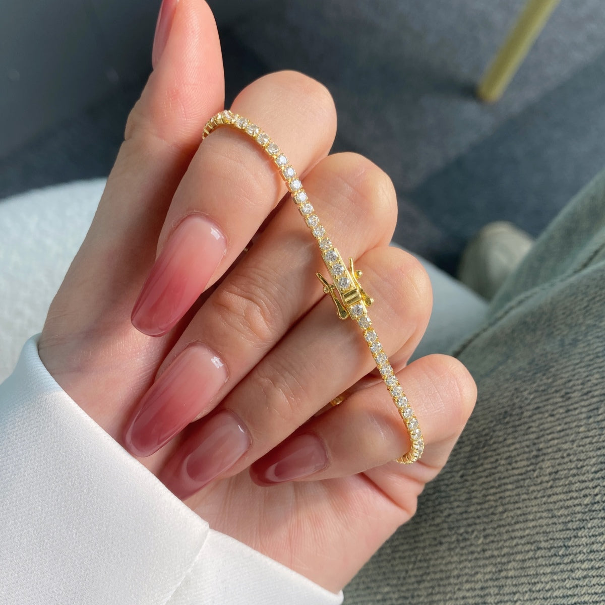 [Lora-Jewelry]Radiant Colorful Round Cut Party Bracelet