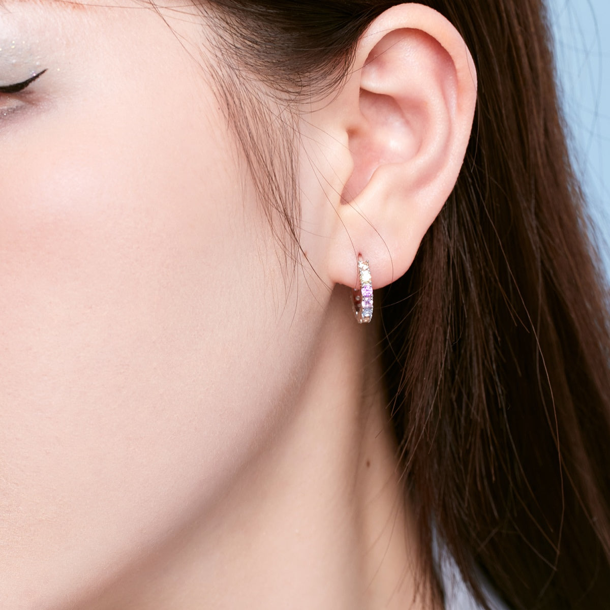 [Lora-Jewelry]Boucles d'oreilles rondes colorées et rayonnantes