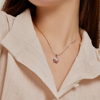 [Lora-Jewelry] Charmant collier de fleurs colorées