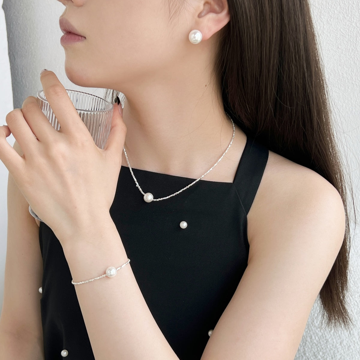 [Lora-Jewelry] Boucles d'oreilles en perles délicates
