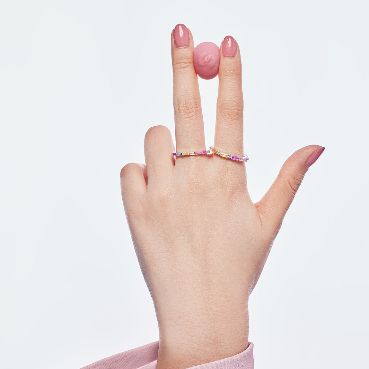 [Lora-Jewelry] Bague quotidienne élégante à taille radiante Lively In Shades