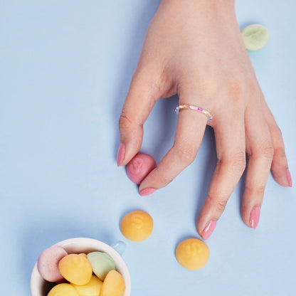 [Lora-Jewelry] Bague quotidienne élégante à taille radiante Lively In Shades