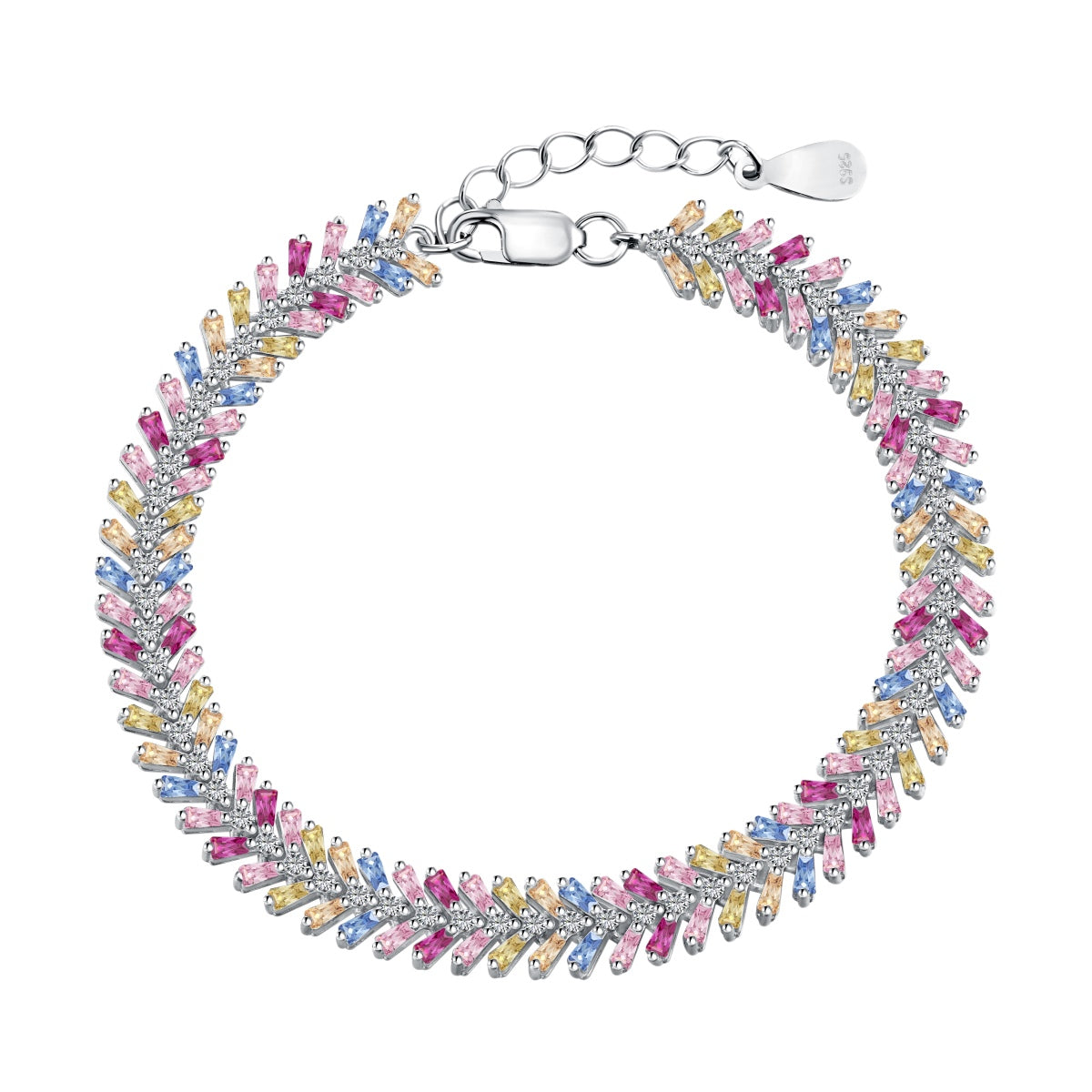 [Lora-Jewelry] Bracelet délicat et radiant taille émeraude pour le quotidien