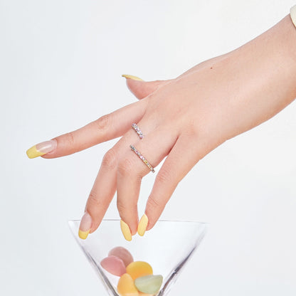 [Lora-Jewelry] Charmante bague ronde colorée pour tous les jours