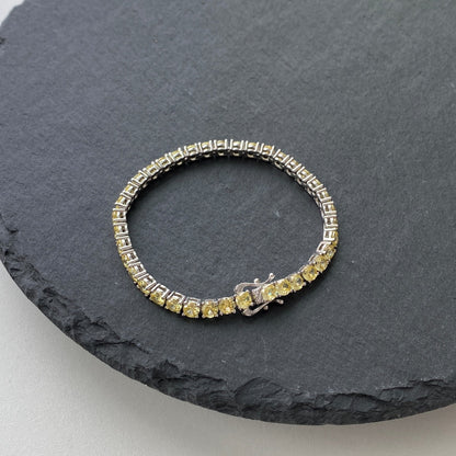 [Lora-Jewelry] Bracelet tennis rond orné et éblouissant