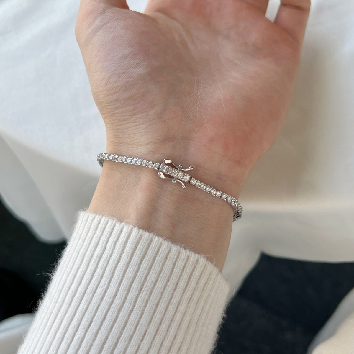 [Lora-Jewelry] Bracelet quotidien éblouissant et exquis à coupe ronde