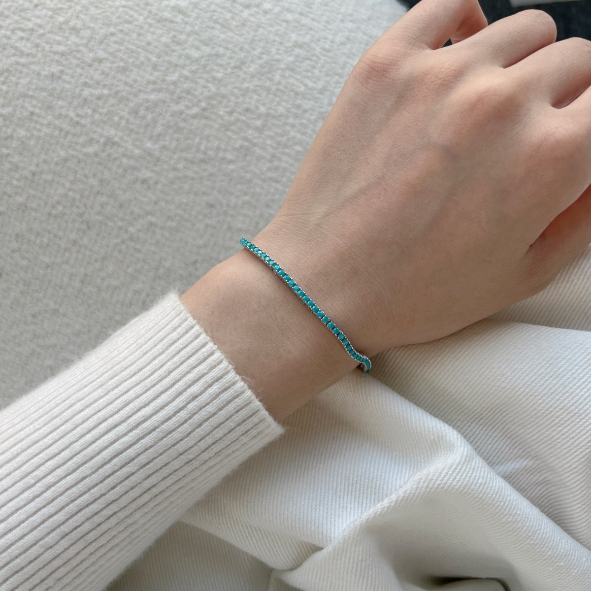 [Lora-Jewelry] Bracelet quotidien éblouissant et exquis à coupe ronde