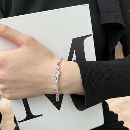 [Lora-Jewelry] Bracelet de fête orné et scintillant à plusieurs coupes