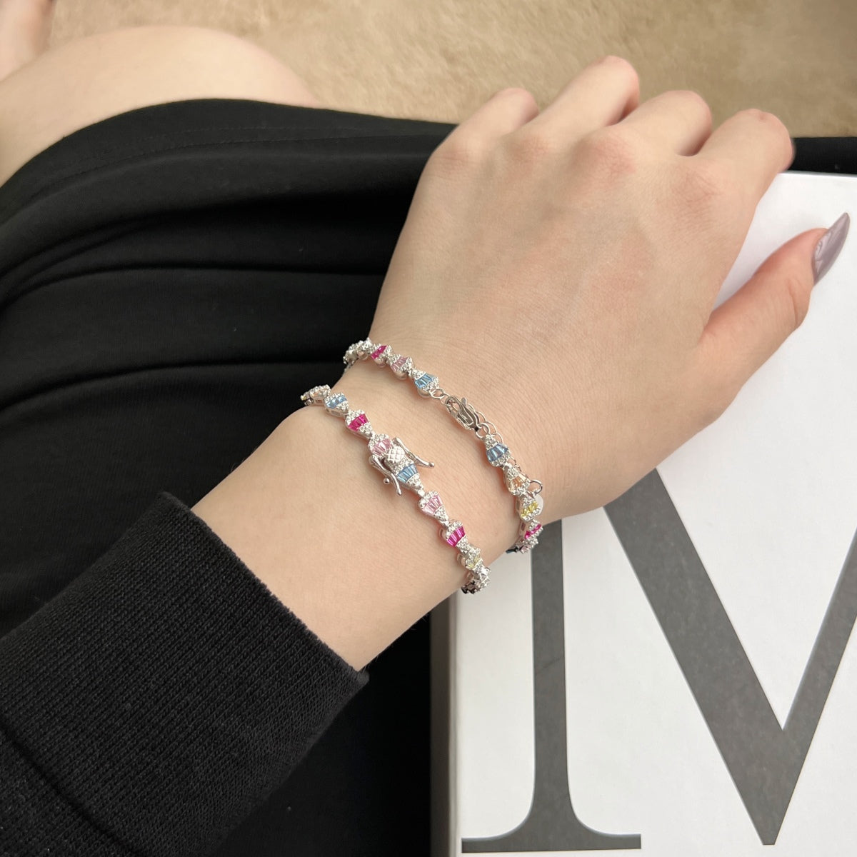 [Lora-Jewelry] Bracelet quotidien en forme de goutte d'eau rayonnante