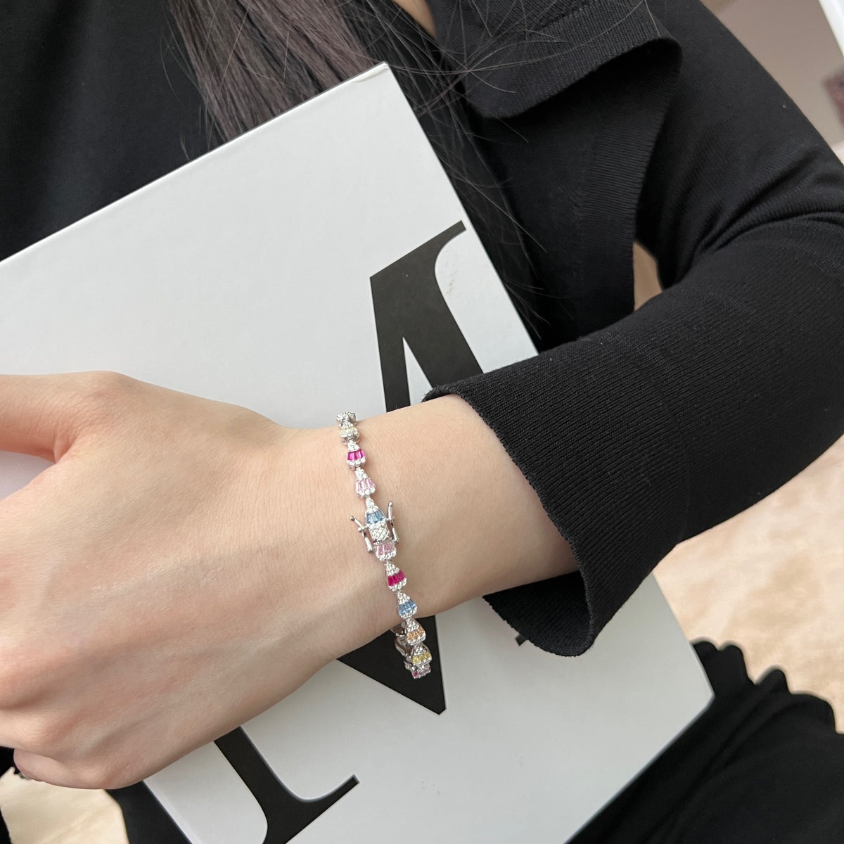 [Lora-Jewelry] Bracelet quotidien en forme de goutte d'eau rayonnante