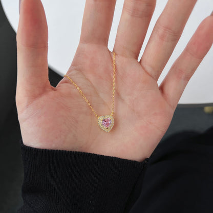 [Lora-Jewelry]Exquisite Heart Shape Necklace