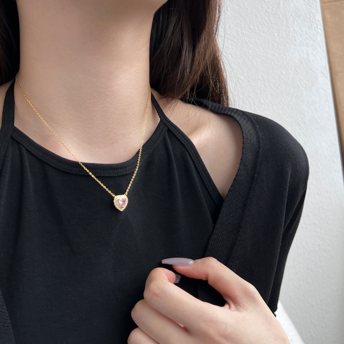 [Lora-Jewelry]Exquisite Heart Shape Necklace