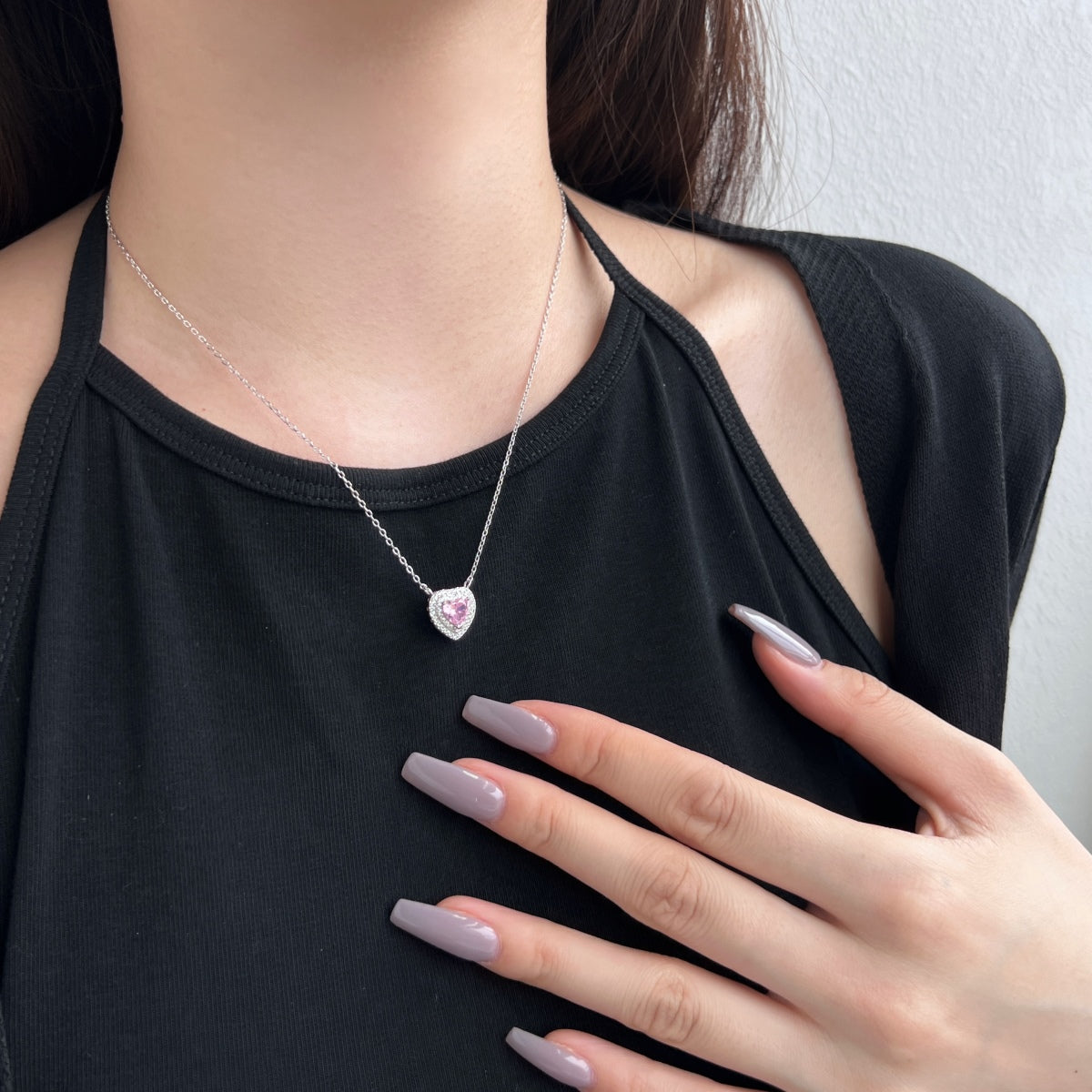 [Lora-Jewelry]Exquisite Heart Shape Necklace