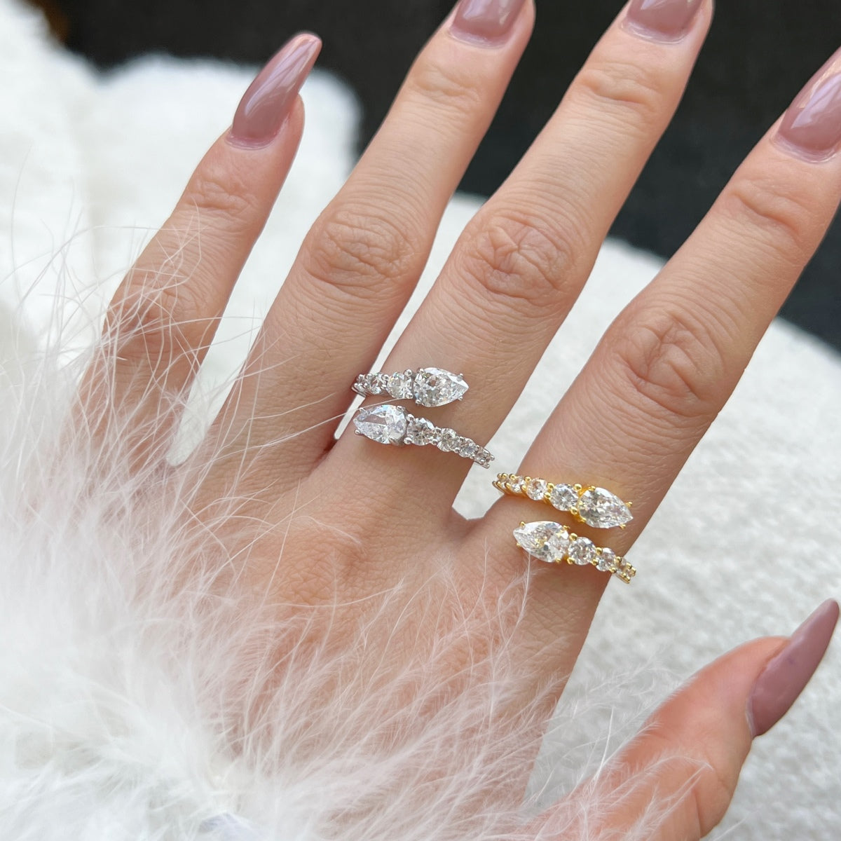 [Lora-Jewelry] Bague quotidienne délicate et vivante en forme de serpent