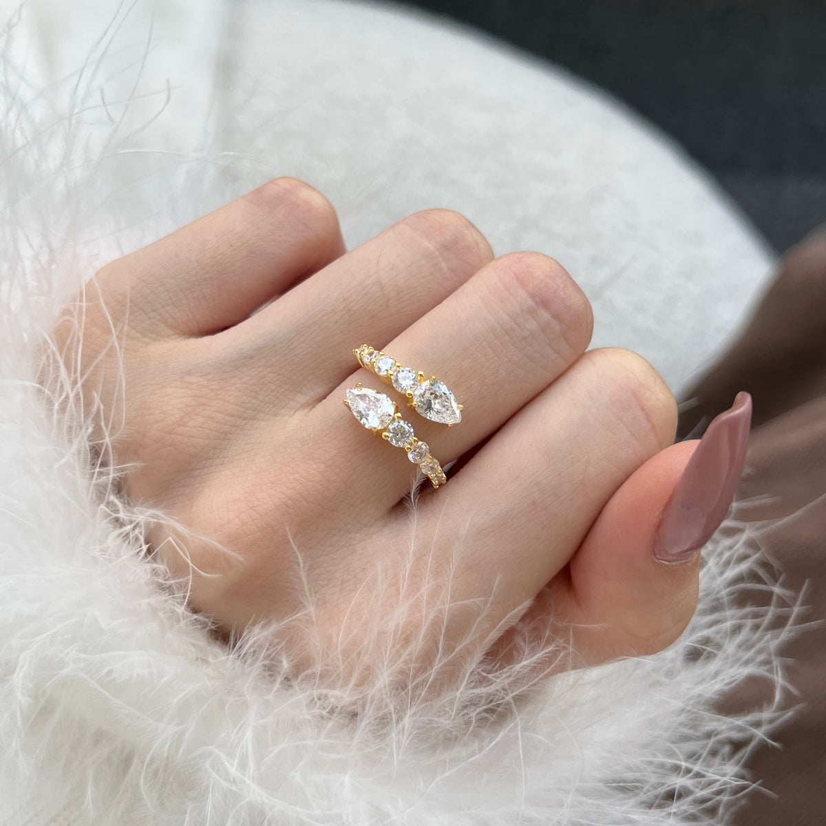 [Lora-Jewelry] Bague quotidienne délicate et vivante en forme de serpent