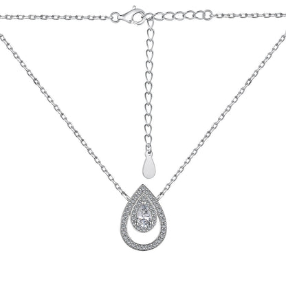 [Lora-Jewelry] Collier scintillant en forme de poire