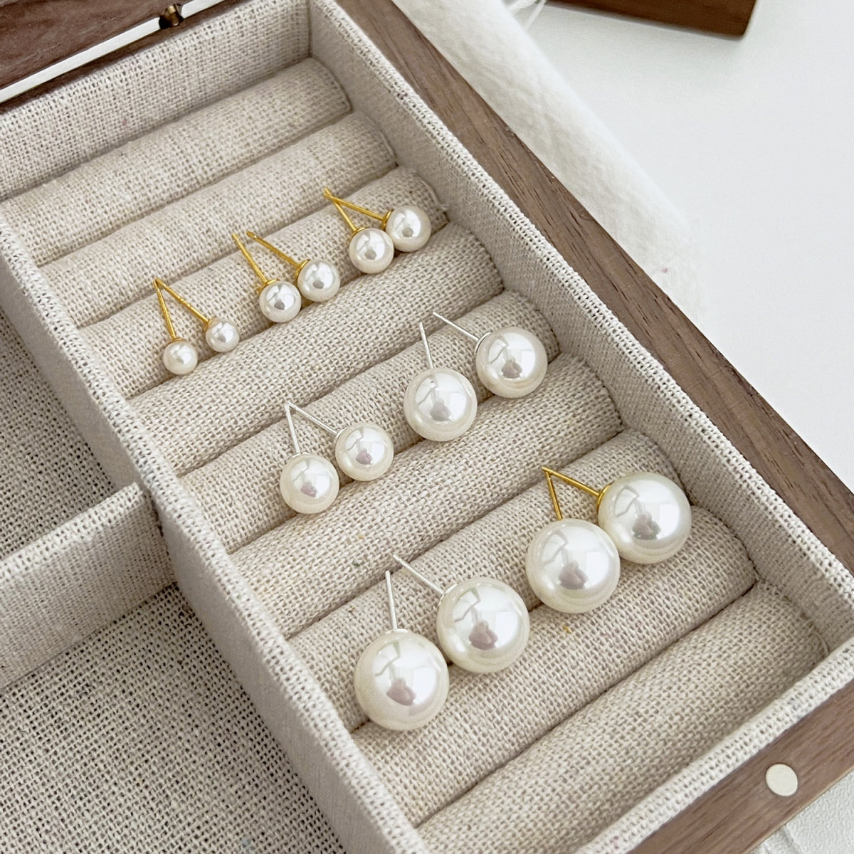 [Lora-Jewelry] Boucles d'oreilles en perles délicates