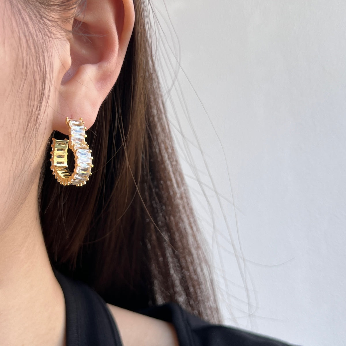 [Lora-Jewelry] Boucles d'oreilles découpées en forme de cœur rayonnant