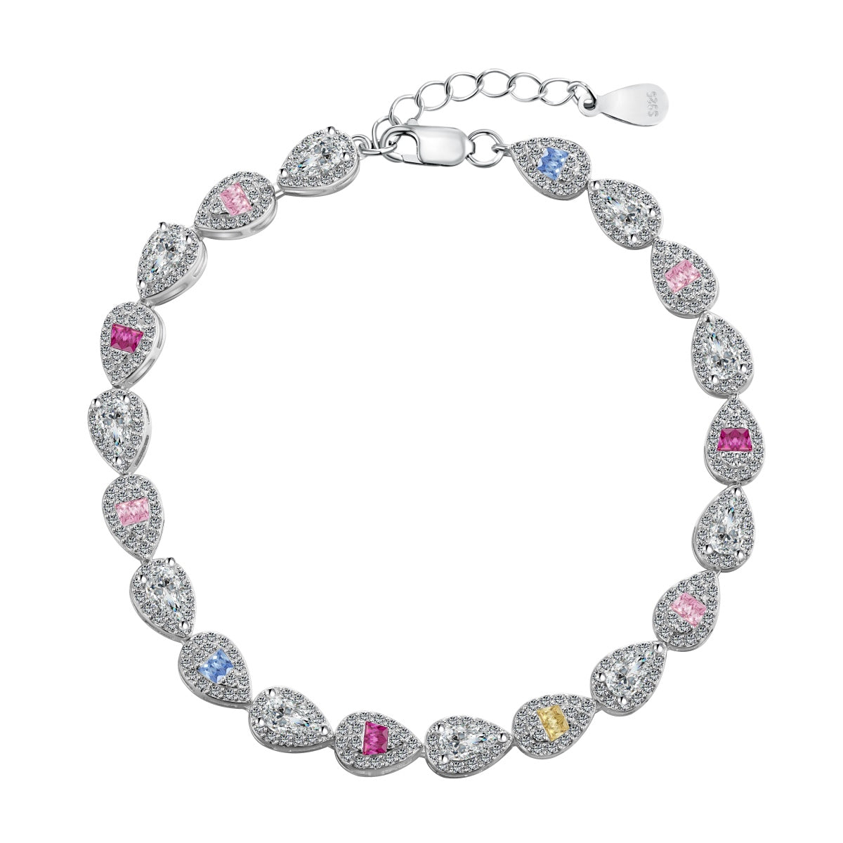 [Lora-Jewelry] Bracelet quotidien en forme de goutte d'eau radieuse de 0,25 carat