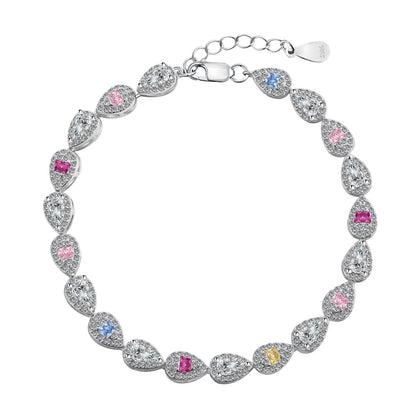 [Lora-Jewelry] Bracelet quotidien en forme de goutte d'eau radieuse de 0,25 carat