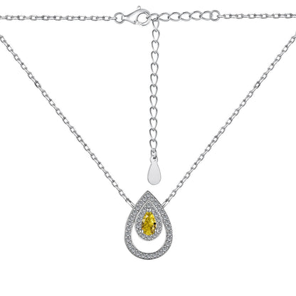 [Lora-Jewelry] Collier scintillant en forme de poire