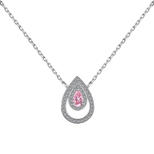 [Lora-Jewelry] Collier scintillant en forme de poire