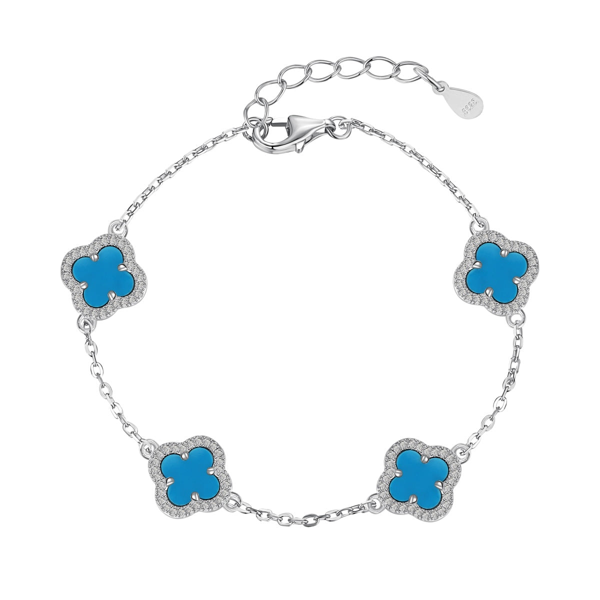 [Lora-Jewelry] Bracelet exquis en trèfle à quatre feuilles