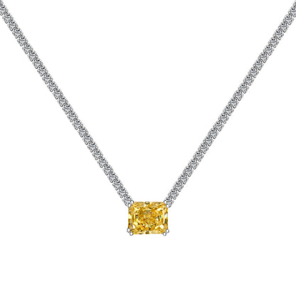 [Lora-Jewelry] Collier élégant taille radiant de 4,0 carats