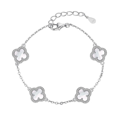 [Lora-Jewelry] Bracelet exquis en trèfle à quatre feuilles